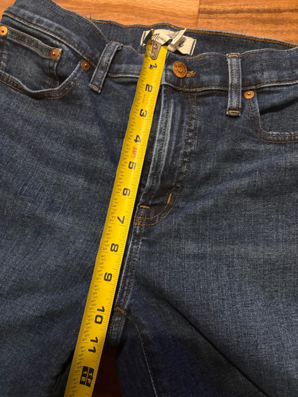 Madewell Mid Rise Perfect Vintage Jeans 27 Straight Leg Medium Denim (1185) - Picture 6 of 9